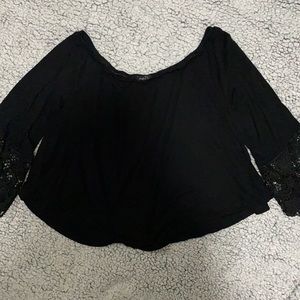 Off-The-Shoulder Long Sleeve Top